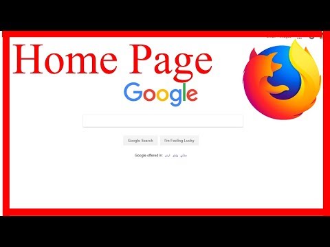 How to Make Google HomePage in Mozilla Firefox Browser