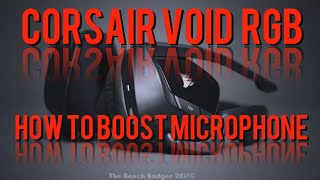 Corsair void RGB Microphone audio boost fix tutorial - Still working 2024 Corsair void RGB Microphone audio boost fix tutorial - Still working 2024