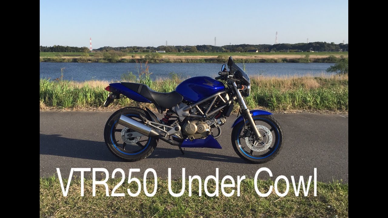 Vtr250にゼルビスアンダーカウルを付ける Undercowl For Honda Vtr250 Part1 Youtube