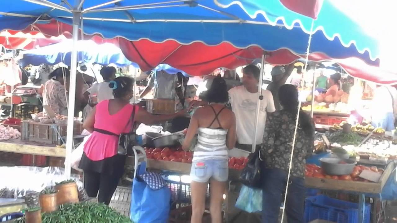 Mon marché au Chaudron,St Denis Réunion,5/08/2015.