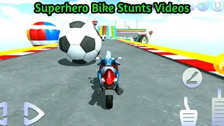 Superhero Bike Stunt GT Racing - Mega Ramp Games Features - Android Gameplay #8 screenshot 5