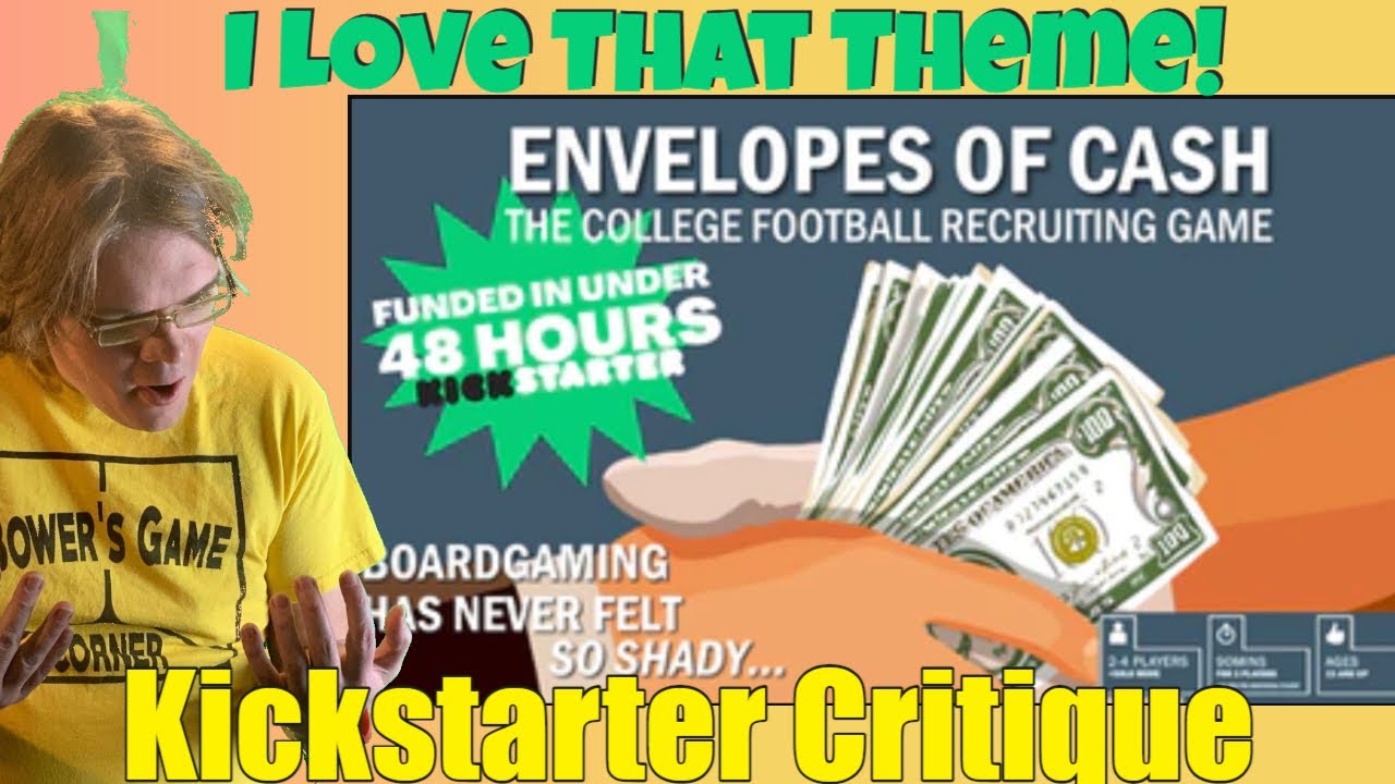 Envelopes of Cash The College Football Recruiting Game Kickstarter