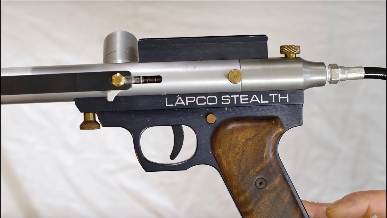 The Lapco Stealth Custom Colin Thompson Ghost Pump Paintball Gun c.1990 YouTube