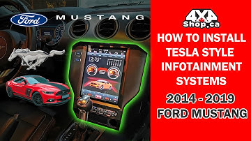 HOW TO INSTALL 2017 Ford Mustang Android Tesla Screen APPLE CARPLAY ANDROID AUTO GOOGLE MAPS WAZE