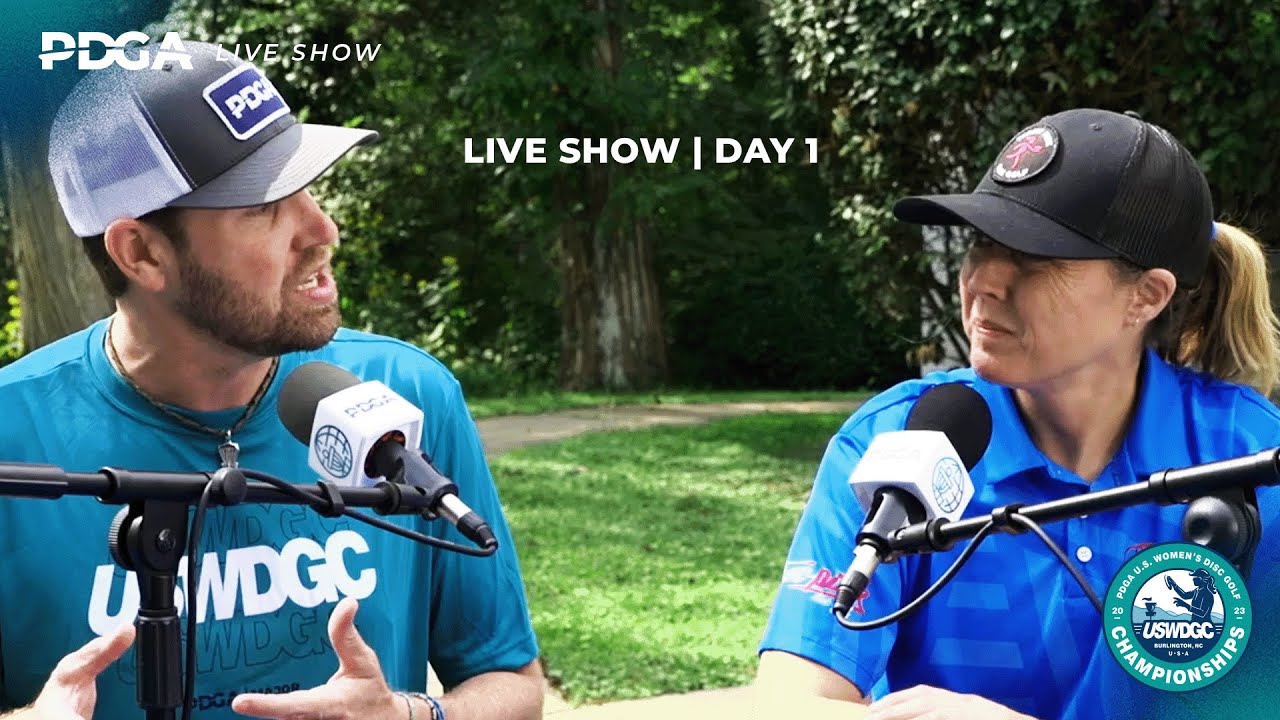2023 U.S. Women's Disc Golf Championship PDGA Live Show Day 1 YouTube