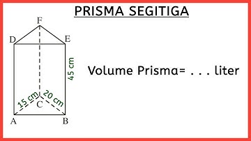 Cara Mudah Menghitung Volume Prisma Segitiga Dalam Satuan Liter