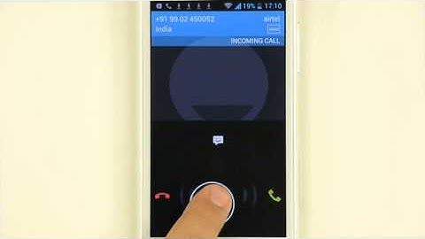 Reject Incoming Call With Call Back Message