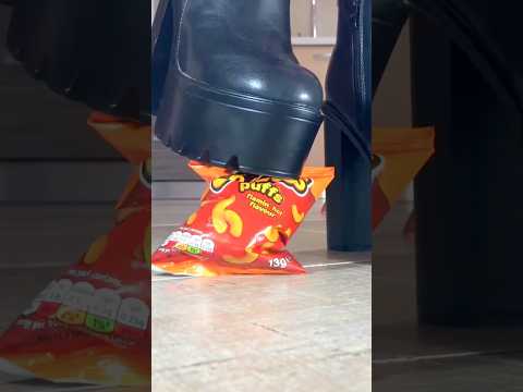 Soul Savers vs. Flamin' Hot Cheetos! Oddly Satisfying Boots Crushing Food! ASMR