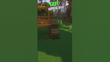 Minecraft : Build An Easy Survival House 🏡 | Minecraft Build Hack | #minecraft #shorts