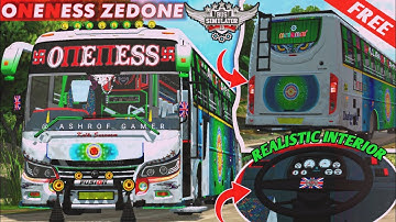 New ONENESS ZEDONE MOD For Bus Simulator Indonesia🤩New Bus Mod Bussid #bussidmod