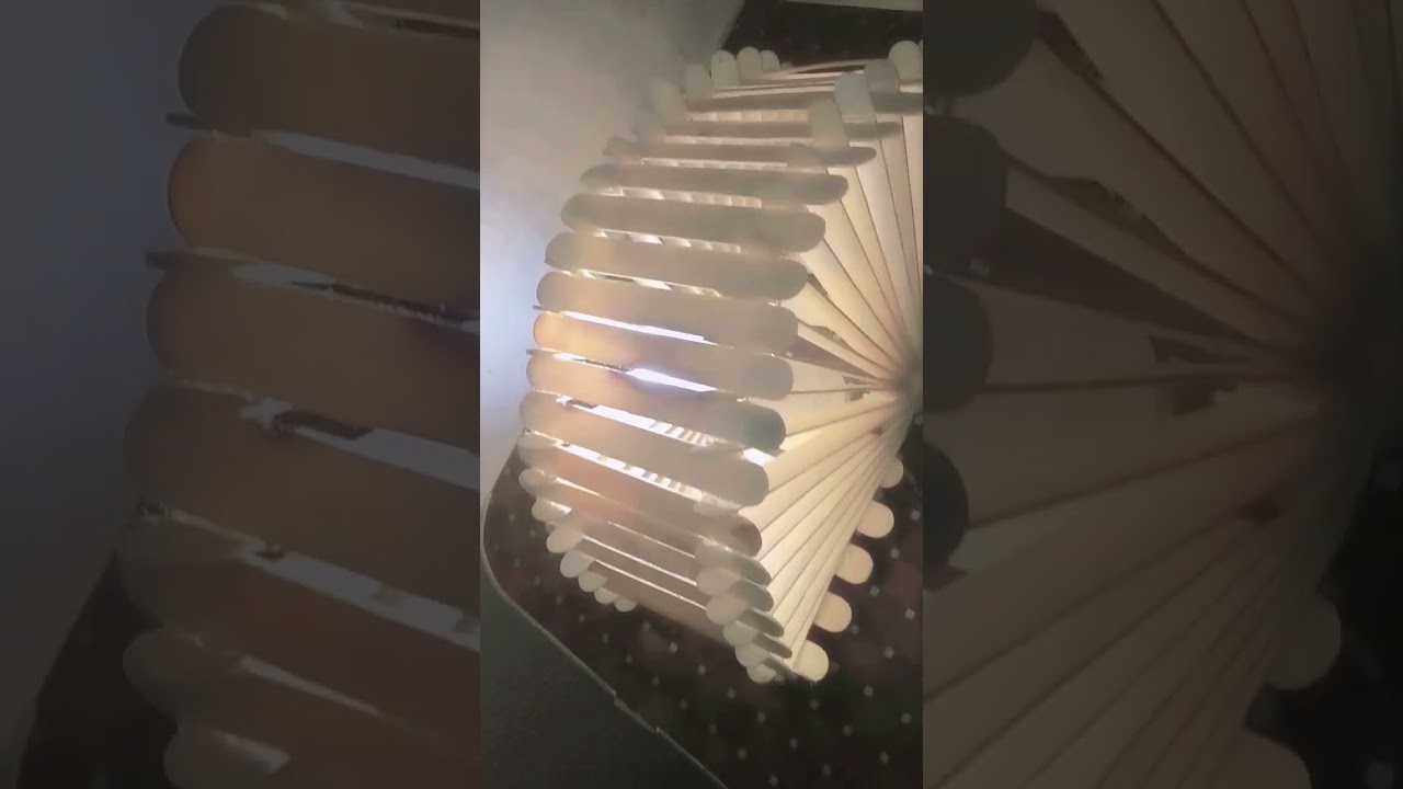 Ice cream stick lamp 🛋️🪔