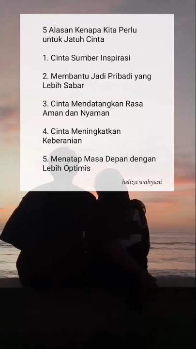 5 alasan kenapa kita perlu untuk jatuh cinta #shortvideo #shorts #jatuhcinta #cinta #status #kita