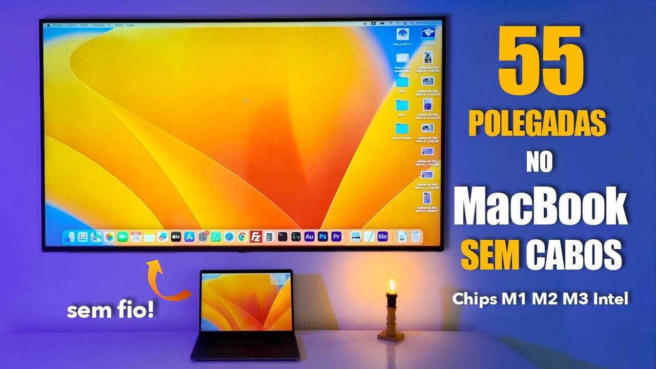 MACBOOK NA TV COMO MONITOR - YouTube