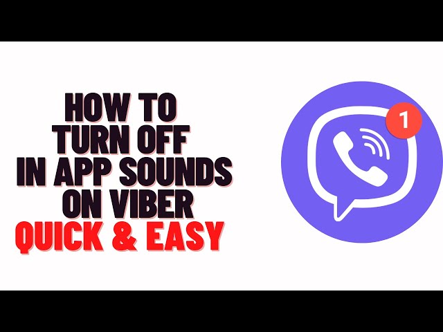 how to turn off in app sounds on viber