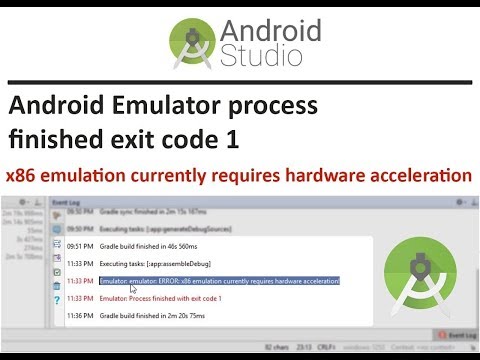 How to fix Error x86 Emulation currently requires Hardware Acceleration - Online Networks Solution
