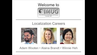 Localization Careers :: IMUG 2019.11.21