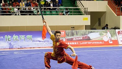 Men's Double Broadsword 男子双刀 第13名 江苏队 吴照华 8.62分 jiang su wu zhao hhua - DayDayNews