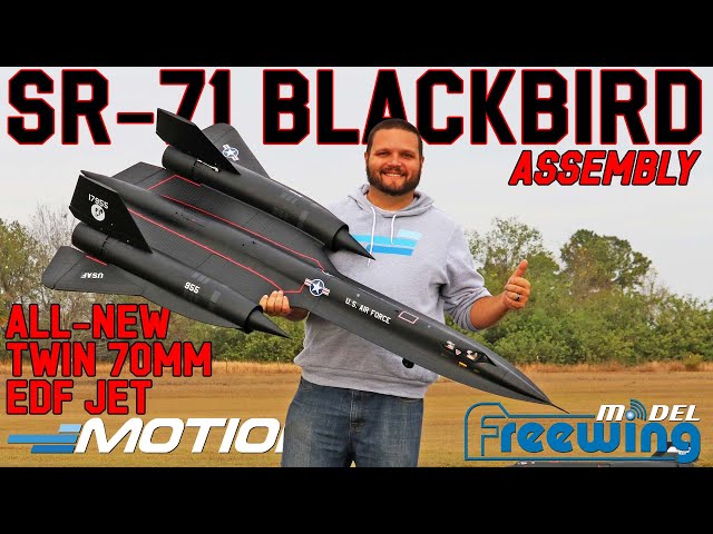 SR+ APT-016 ベジット Freewing SR-71 Blackbird - Twin 70mm EDF RC Jet Assembly | Motion