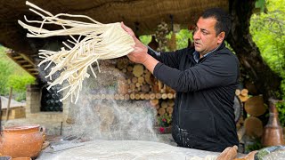 A Very Tasty and Juicy Oriental Dish Lagman made of Lamb and Dough