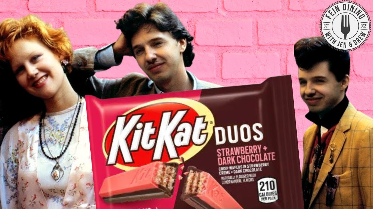 Kit Kat Strawberry & Dark Chocolate Duos Taste Test Review 🍓🍫 Hey, Nobody Said We're Quik