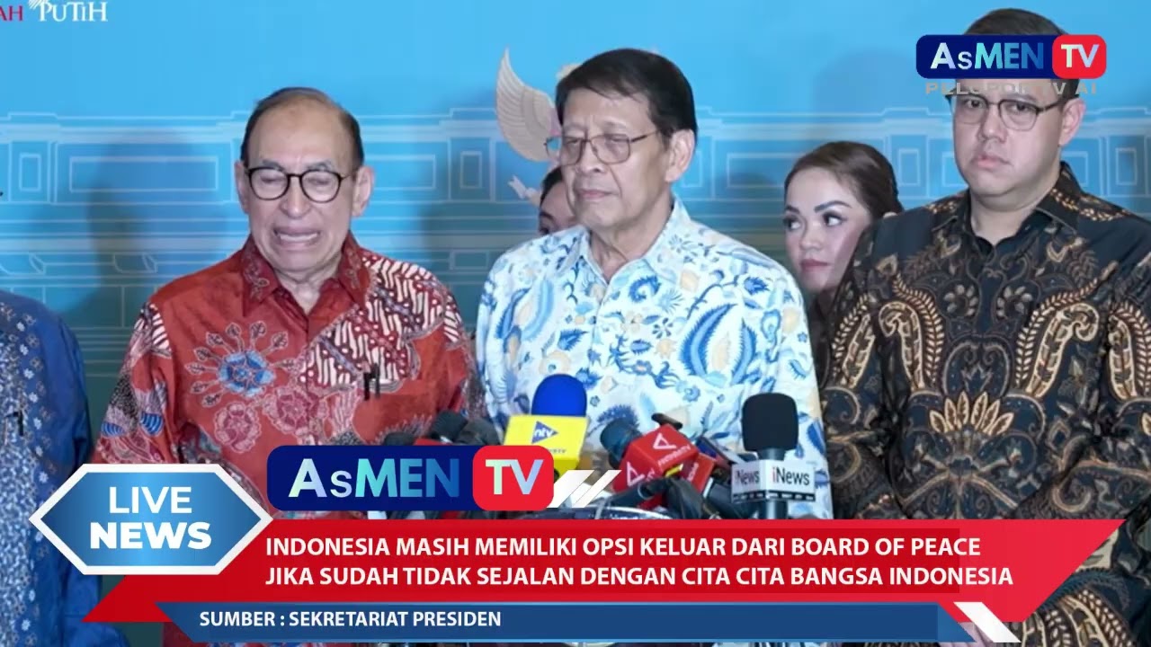INDONESIA MASIH MEMILIKI OPSI KELUAR DARI BOARD OF PEACE