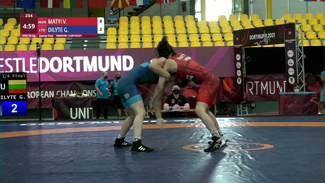 1/4 WW - 50 kg: V. MATYI (HUN) v. G. DILYTE (LTU)