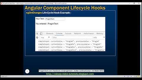 Angular component lifecycle hooks