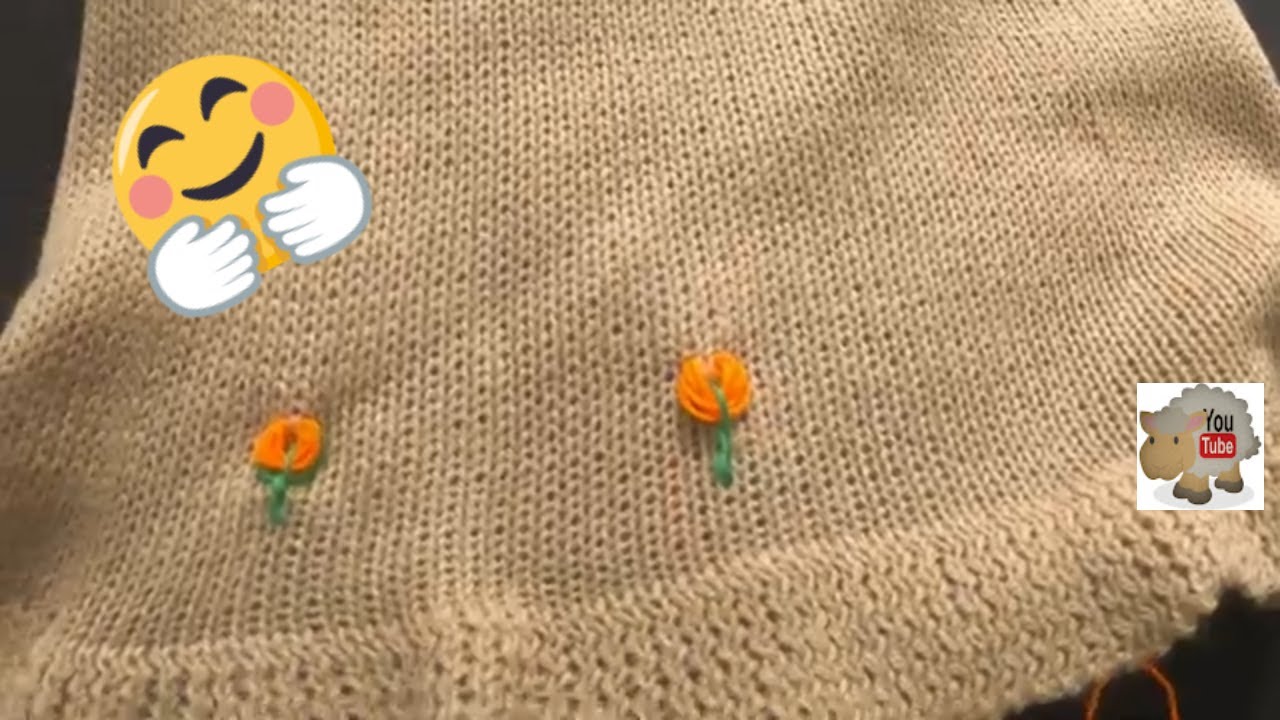 bordadinho fácil em tricô