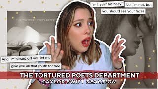 taylor swift is unhinged in 'the tortured poets department'!!! 🤍 *full album reaction*