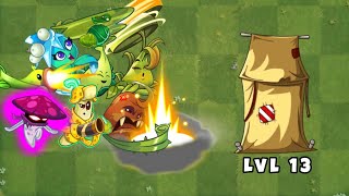 PvZ 2 - Desafio - Cada Planta Com 5 Adubos vs Super Tenda Nvl 13. Que Planta Pode Derrotá-la?