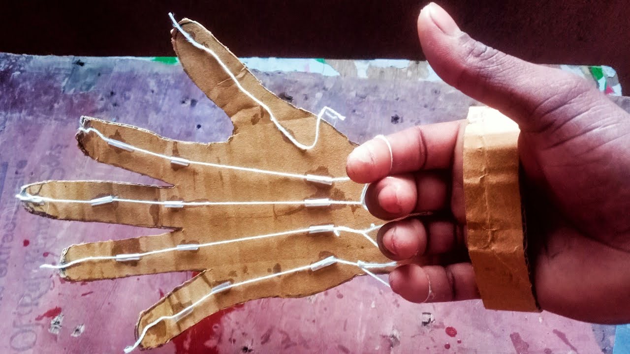 how to make | hand robot | working hand |ideas toys | with cardboard ...