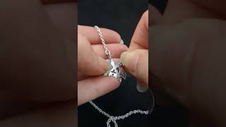 The Arsenal - silver crossed axes pendant