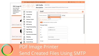 Email Created Files Using SMTP | PDF Image Printer 12 | PEERNET