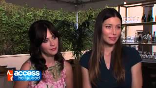 2014 August Michelle with FREAKY New GIRL Zooey Deschanel for Sept 19