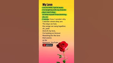 Thumbnail of 🌼My Love | Westlife