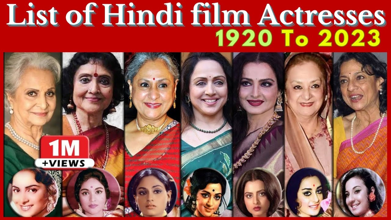 List All bollywood Actress 1920 to 2023