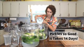 How to Make 14 Day Pickles  The Best Sweet Crunchy Pickle in Appalachia