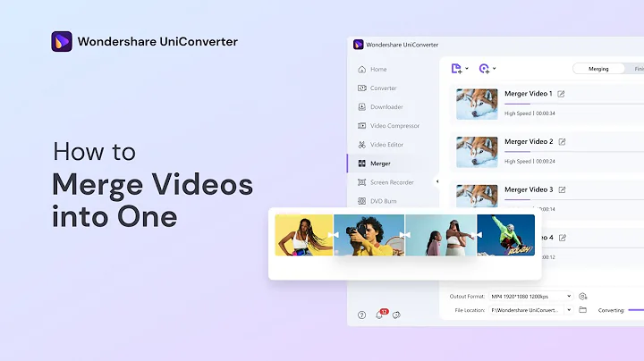 How to Merge Videos into One on Window | Wondershare UniConverter