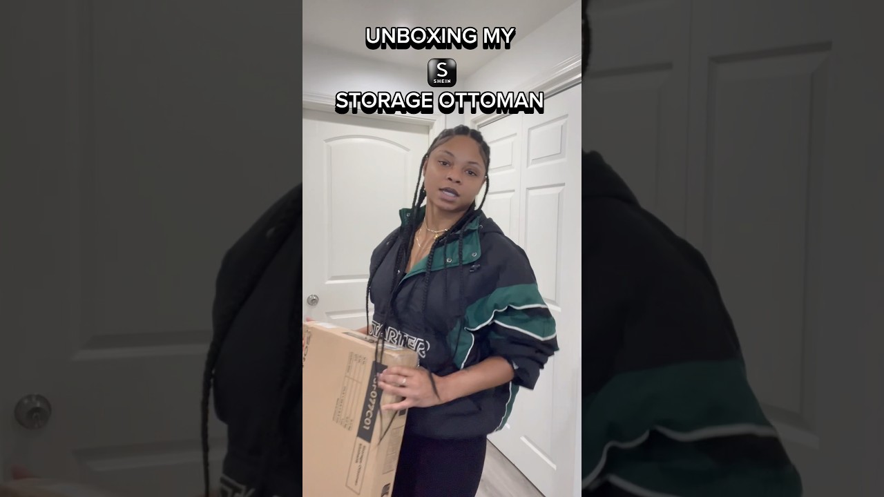 Unboxing My New Storage Ottoman from SHEIN 
