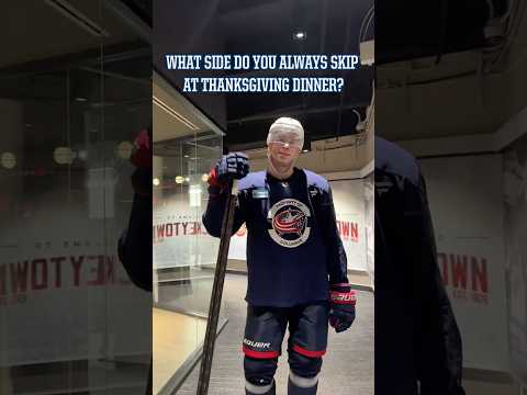 Which Thanksgiving Dinner Side Do the Blue Jackets Skip? 🤔 🍂🦃