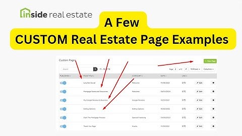 A Few kvCORE/btPRO Custom Page Examples