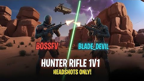 Fortnite Hunter Rifle Challenge Bossfv vs Blade | Who Wins 🏆 ?