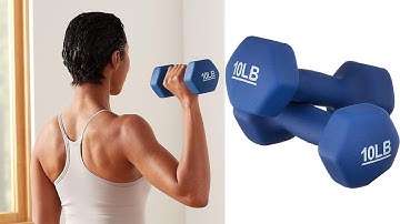 Amazon Basics Neoprene Coated Easy Grip Workout Dumbbell Sets