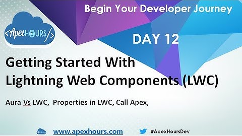 Getting started with Lightning Web Components LWC