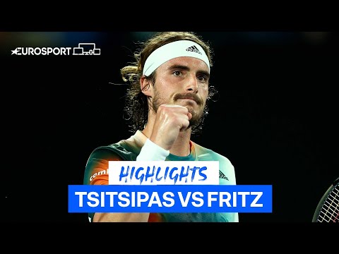 Tsitsipas beats Fritz in epic to reach Australian Open quarter-finals | Eurosport Tennis