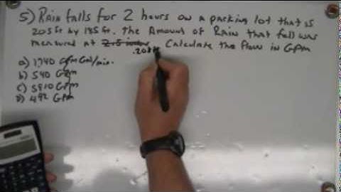 Wastewater Collection Math Problem #5   SewerGeek