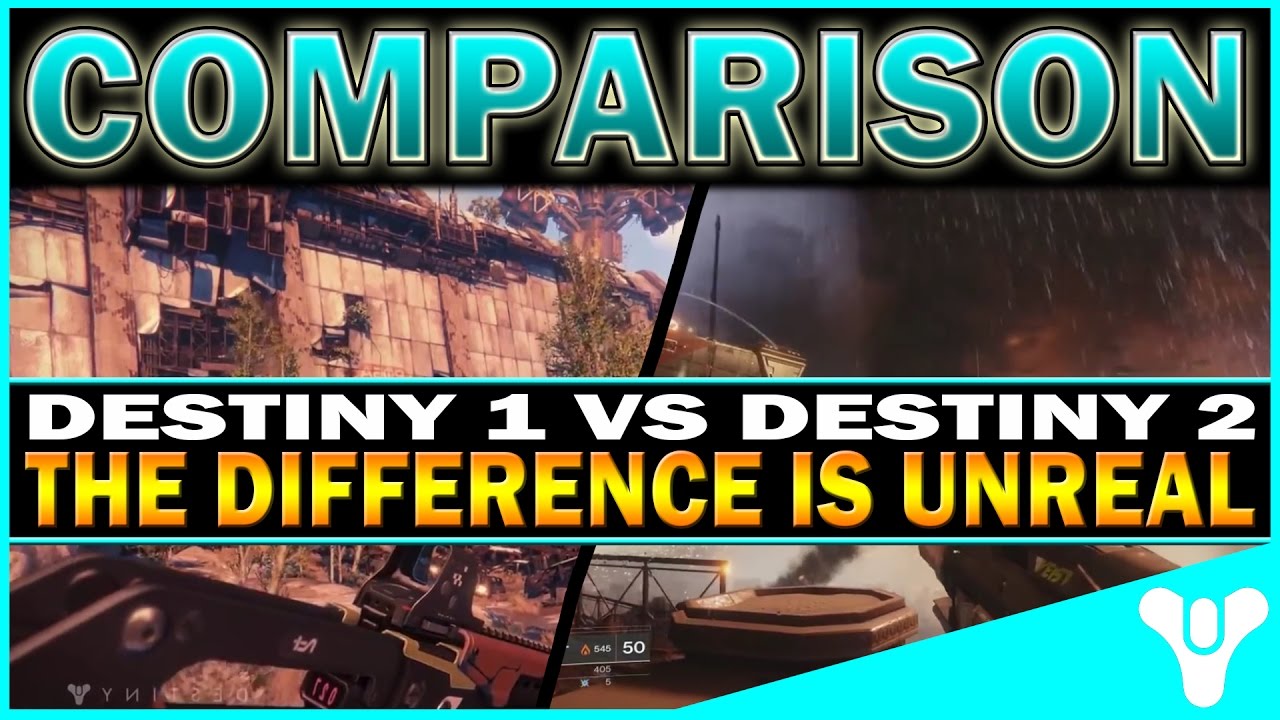 DESTINY 1 VS DESTINY 2 - Gameplay Reveal Trailers Comparison! (GRAPHIC CHANGES)
