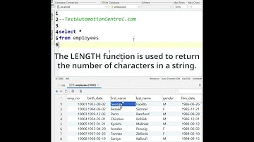 Write a SQL query to retrieve the first name and its length for each employee | SQL LENGTH() #SQL