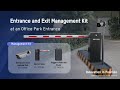 Entrance and Exit Management Kit at an Office Park Entrance