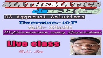 # Differentiation using Logarithms # NCERT; RS Aggarwal solutions;